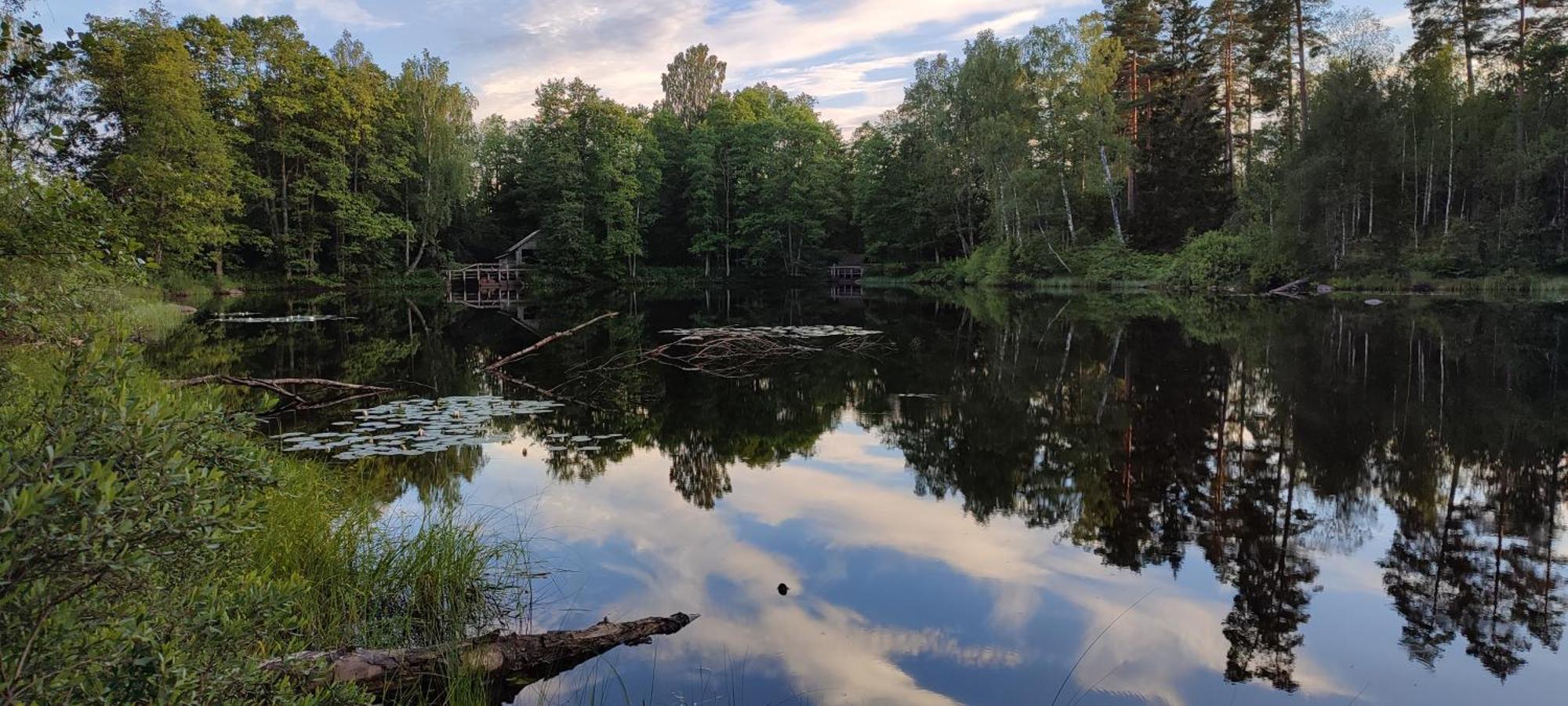 Boende I Malaskog, Near The Lake, Boat, Big Garden Ryssby 외부 사진